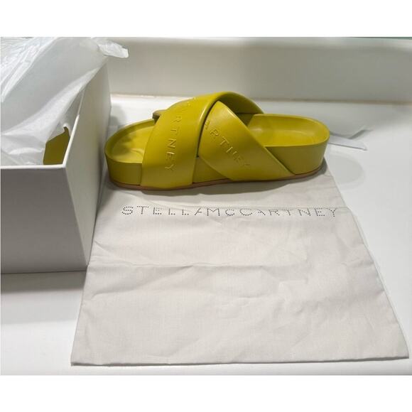 Stella McCartney Signature logo slides Yellow - Picture 2 of 6